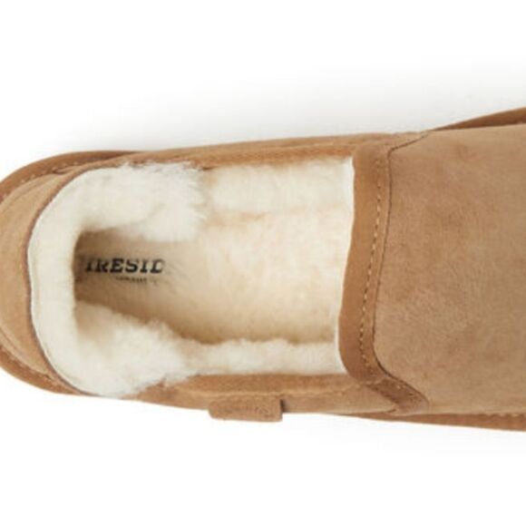 Men's Fireside by Dearfoams Hobart Genuine Shearling Closed Back Slipper,Unisex - Picture 5 of 13